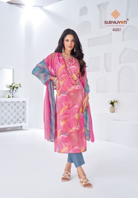 SuryaJyoti Naishaa Vol 45 Jam Satin Printed Dress Material wholesale Price  salwar kameez catalogs