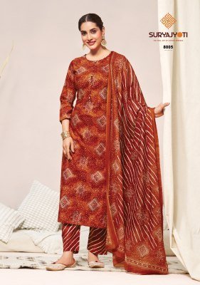 Suryajyoti Bandhani Lehriya Special Vol-8 Cotton Dress Material dress material catalogs