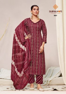 Suryajyoti Bandhani Lehriya Special Vol-8 Cotton Dress Material dress material catalogs