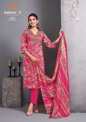 Suryajyoti Kala Vol 4  Pure Cotton Readymade Suit with Embroidery readymade suit catalogs