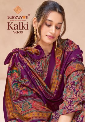Suryajyoti Kalki Vol. 38 Jam Satin Dress Material 