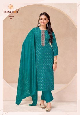 Suryajyoti Kalki Vol. 38 Jam Satin Dress Material dress material catalogs