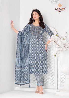 Suryajyoti Kritika Advance Vol 4 Rayon Capsule Kurti Set with Chanderi Dupatta (M–4XL) readymade suit catalogs