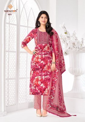 Suryajyoti Kritika Advance Vol 4 Rayon Capsule Kurti Set with Chanderi Dupatta (M–4XL) readymade suit catalogs
