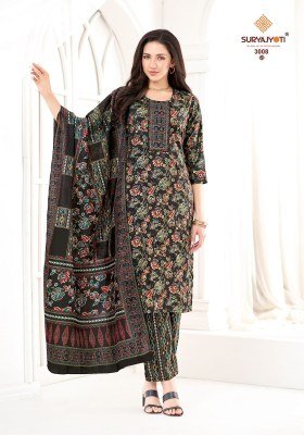 Suryajyoti Kritika Advance Vol 3 Readymade Rayon Capsule Print Suits readymade suit catalogs