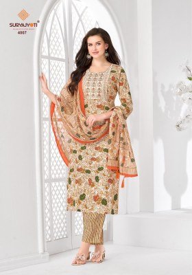 Suryajyoti Kritika Advance Vol 4 Rayon Capsule Kurti Set with Chanderi Dupatta (M–4XL) readymade suit catalogs