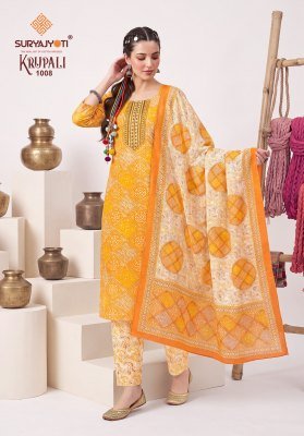 Suryajyoti Krupali Vol-1 Fully Stitched Capsule Print Kurti Pant with Chanderi Dupatta kurti pant with dupatta Catalogs