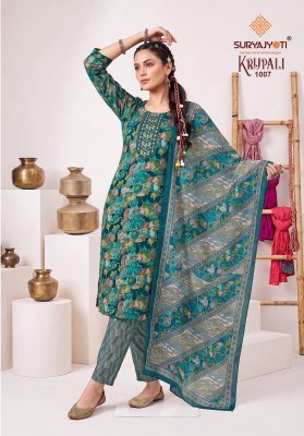 Suryajyoti Krupali Vol-1 Fully Stitched Capsule Print Kurti Pant with Chanderi Dupatta kurti pant with dupatta Catalogs