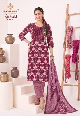 Suryajyoti Krupali Vol-1 Fully Stitched Capsule Print Kurti Pant with Chanderi Dupatta kurti pant with dupatta Catalogs