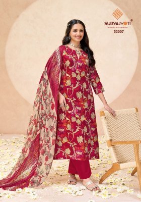 Suryajyoti Naisha Vol. 5 Jam Satin Dress Material dress material catalogs