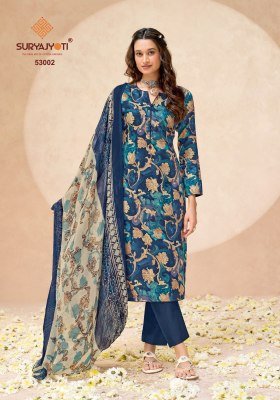 Suryajyoti Naisha Vol. 5 Jam Satin Dress Material dress material catalogs