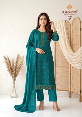 Suryajyoti Pariza Advance Vol. 3 Pure Cotton Kurti Pant with Pure Modal Silk Dupatta kurti pant with dupatta Catalogs