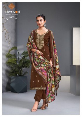 Suryajyoti Pashan Vol 6 Dress Material Jaam Satin pure cotton wholesale rate  dress material catalogs