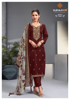 Suryajyoti Pashan Vol 6 Dress Material Jaam Satin pure cotton wholesale rate  dress material catalogs