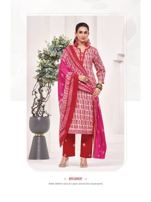 Suryajyoti Pehnava Vol-11 Batik Print Pure Cotton 3-Piece Suit Set kurti pant with dupatta Catalogs