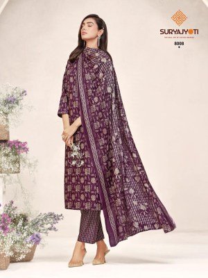 Suryajyoti Poshak Vol-8 Pure Cotton Foil Print Kurti Pant with Dupatta  kurti pant with dupatta Catalogs