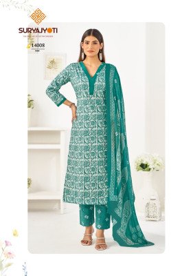 Suryajyoti Preyasi Vol 14 Kurti Pant With Dupatta Set buy wholesale Price  readymade suit catalogs