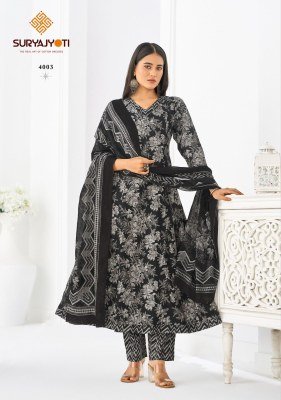 Suryajyoti Rashi Vol 4 Anarkali Readymade Pure Cotton Suit Set Wholesale fancy Anarkali suit catalogs