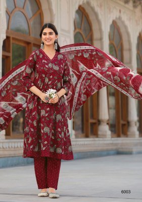 Suryajyoti Rashmika Vol 6 Pure Cotton Anarkali Suit with Handwork readymade suit catalogs