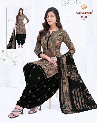 Suryajyoti Sui Dhaga Vol 23 ReadyMade Patiyala Cotton Suit Top And Bottom Wholesale readymade suit catalogs