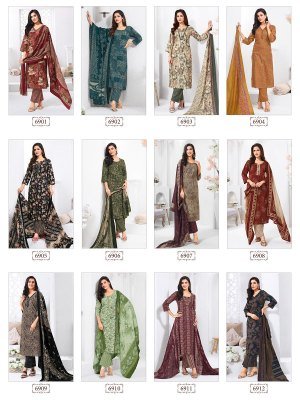 Suryajyoti Trendy Cotton Vol 69  heavy cotton salwar suit catalogue wholesale rate  dress material catalogs