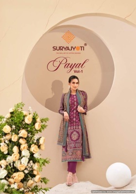 Suryajyoti by Payal vol 1 pure modal printed unstitched salwar kameez catalogue at low rate salwar kameez catalogs