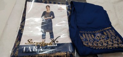 Suryajyoti by tara vol 1 reyon cotton with neck embroidered  kurti and bottom catalogue  readymade suit catalogs