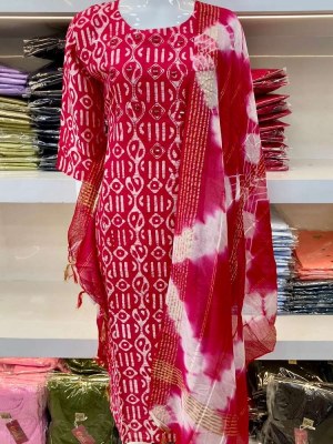 Suvesh Presents Muslin Batik Printed Kurti With Shibori Dupatta set Kurti design supplier  Amavi