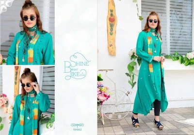 Sva By Eva Long Gown Kurti with dupatta set Kurti catalogue wholesaler  kurtis catalogs