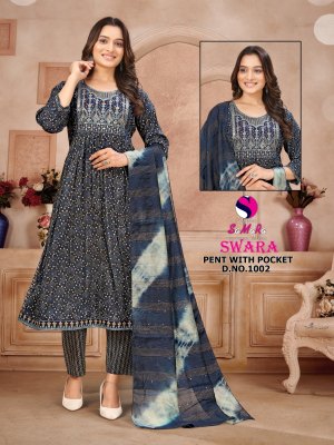 Swara vol 1 by samara reyon capsule foil printed anarkali suit catalogue with low rate readymade suit catalogs