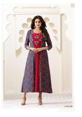 Swarnapankh Vol 01 Full Set 10 Pcs Silk Georgette Embroidered Kurti Collection Wholesale kurtis catalogs