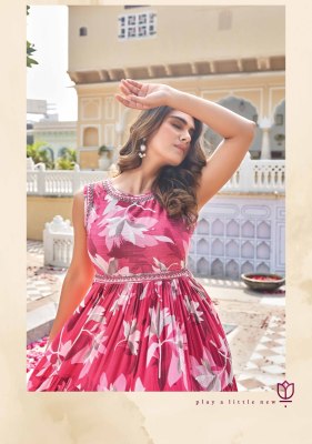 Swish present Be Rich 4 new fancy printed cotton flaired gown style kurti catalogue  kurtis catalogs