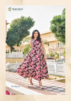 Swish present Be Rich 4 new fancy printed cotton flaired gown style kurti catalogue  kurtis catalogs