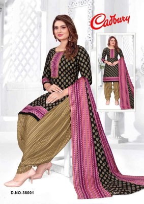 Synthetic Vol 38 by cadbury heavy syenthic printed readymade salwar suit catalogue at amavi expo Amavi