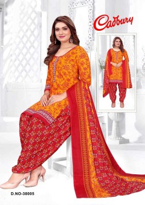 Synthetic Vol 38 by cadbury heavy syenthic printed readymade salwar suit catalogue at amavi expo salwar kameez catalogs