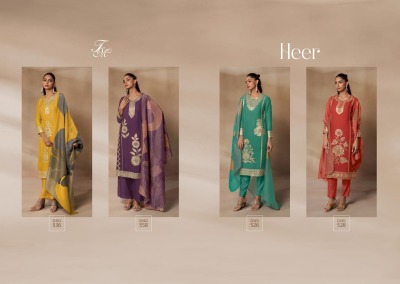 T and M present Heer viscose fancy jacquard with embroidered unstitched dress material catalogue at low rate  salwar kameez catalogs
