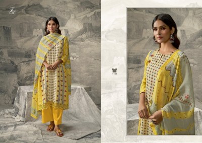 T and M present Indian heritage pure linen printed with hand embroidered pakistani suit catalogue at wholesale price  pakistani suit catalogs