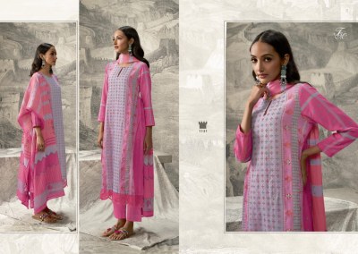 T and M present Indian heritage pure linen printed with hand embroidered pakistani suit catalogue at wholesale price  pakistani suit catalogs