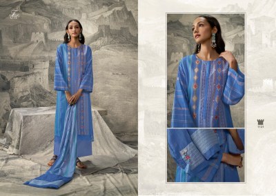 T and M present Indian heritage pure linen printed with hand embroidered pakistani suit catalogue at wholesale price  pakistani suit catalogs