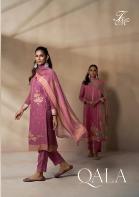 T and M present Qala fancy jacquard top with handwork unstitched salwar kameez catalogue at wholesale price Amavi
