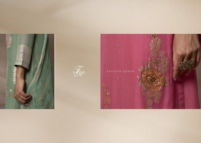 T and M present Qala fancy jacquard top with handwork unstitched salwar kameez catalogue at wholesale price salwar kameez catalogs