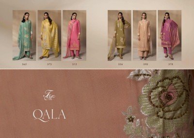 T and M present Qala fancy jacquard top with handwork unstitched salwar kameez catalogue at wholesale price salwar kameez catalogs