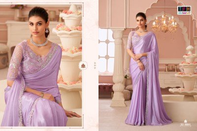 TFH Salsa Style Hits SLS-8004 Silver Chiffon Shimmer Saree with Banglori Work Blouse sarees catalogs