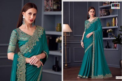 TFH Silver Screen Edition Hits SS 30002 Opium Silk Chiffon Party Wear Saree with Chiffon Silk Blouse Wholesale sarees catalogs