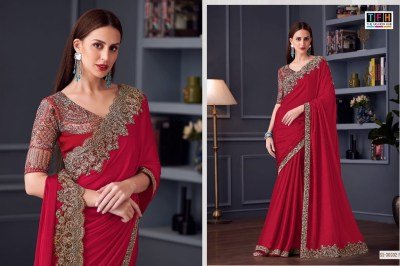 TFH Silver Screen Edition Hits SS 30002 Opium Silk Chiffon Party Wear Saree with Chiffon Silk Blouse Wholesale sarees catalogs