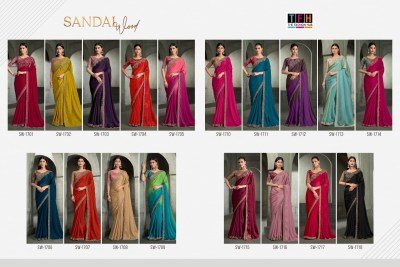 TFH The Fashion Hub SANDALWOOD-17 Designer Saree Collection with Blouse sarees catalogs
