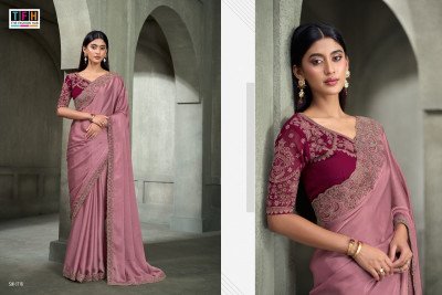 TFH The Fashion Hub SANDALWOOD-17 Designer Saree Collection with Blouse sarees catalogs