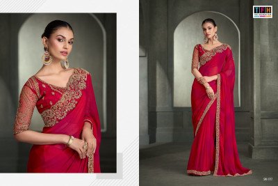 TFH The Fashion Hub SANDALWOOD-17 Designer Saree Collection with Blouse sarees catalogs