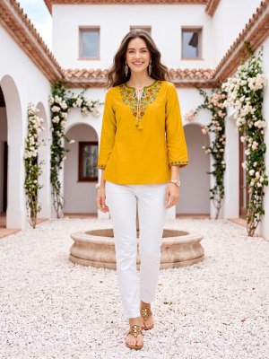 TIPS & TOPS TWINKLE Vol-02 Western Short Kurti Rayon  Collection kurtis catalogs