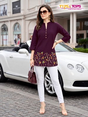 TIPS and TOPS POLO Vol-02 Fancy Western Short Kurti Heavy Rayon Collection kurtis catalogs